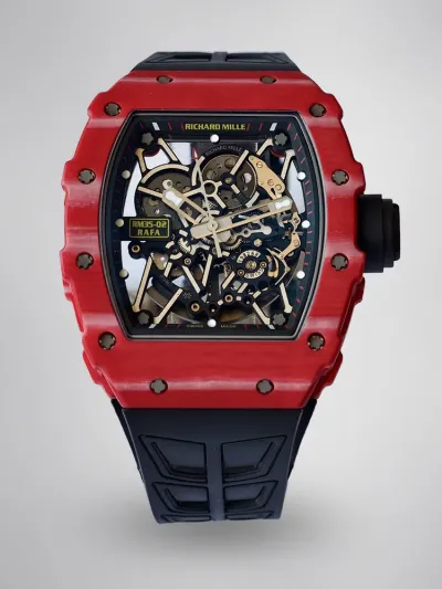 Best Richard Mille RM35-02 Carbon Fiber Skeleton Dial Swiss