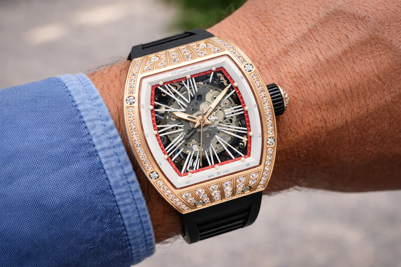 Richard Mille RM 26-02 replica on-wrist shot