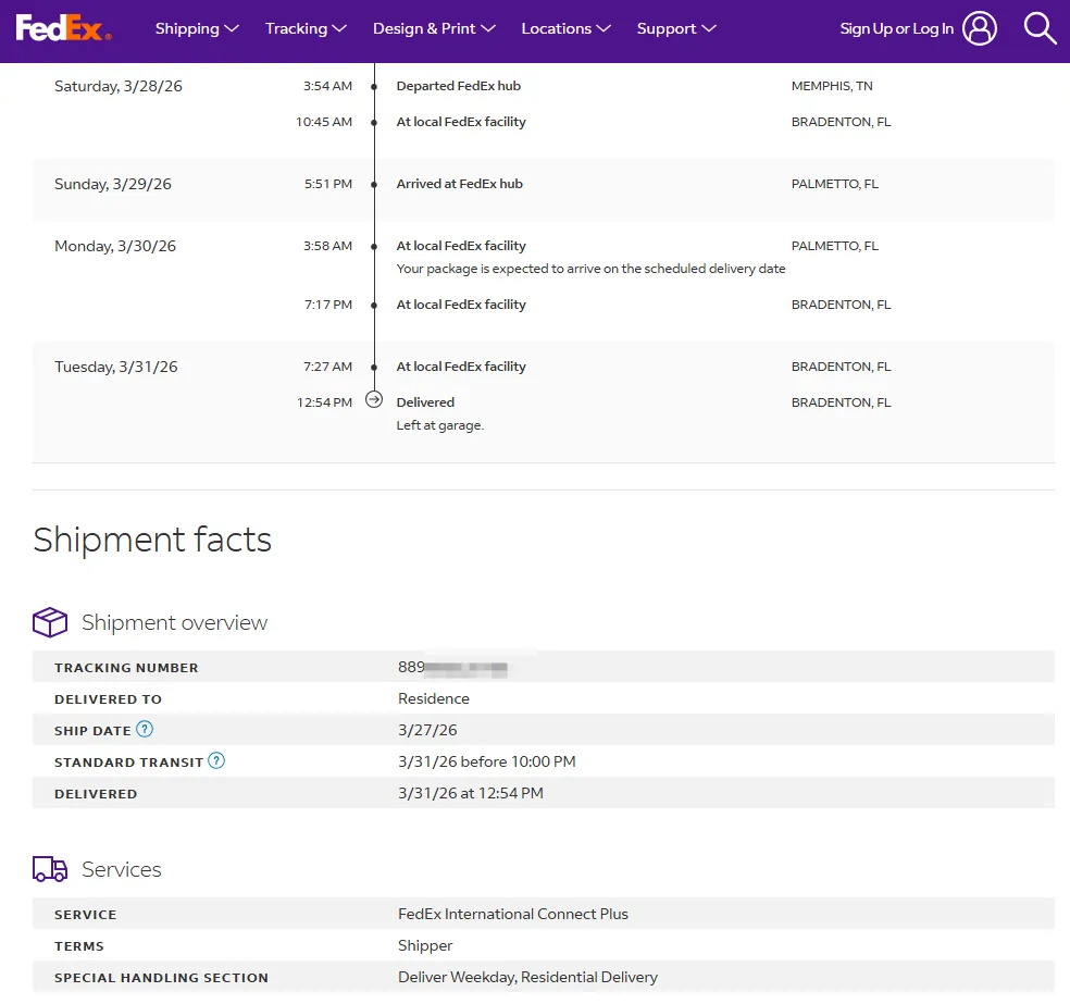 richardmillereplica.io provides logistics tracking and shipment inquiry