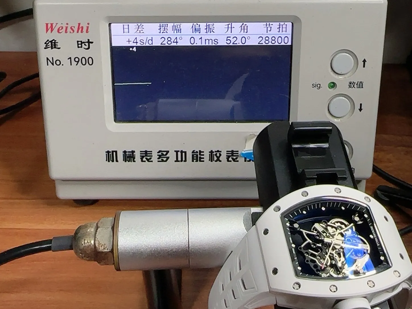 RM055 Accuracy test on timing machine
