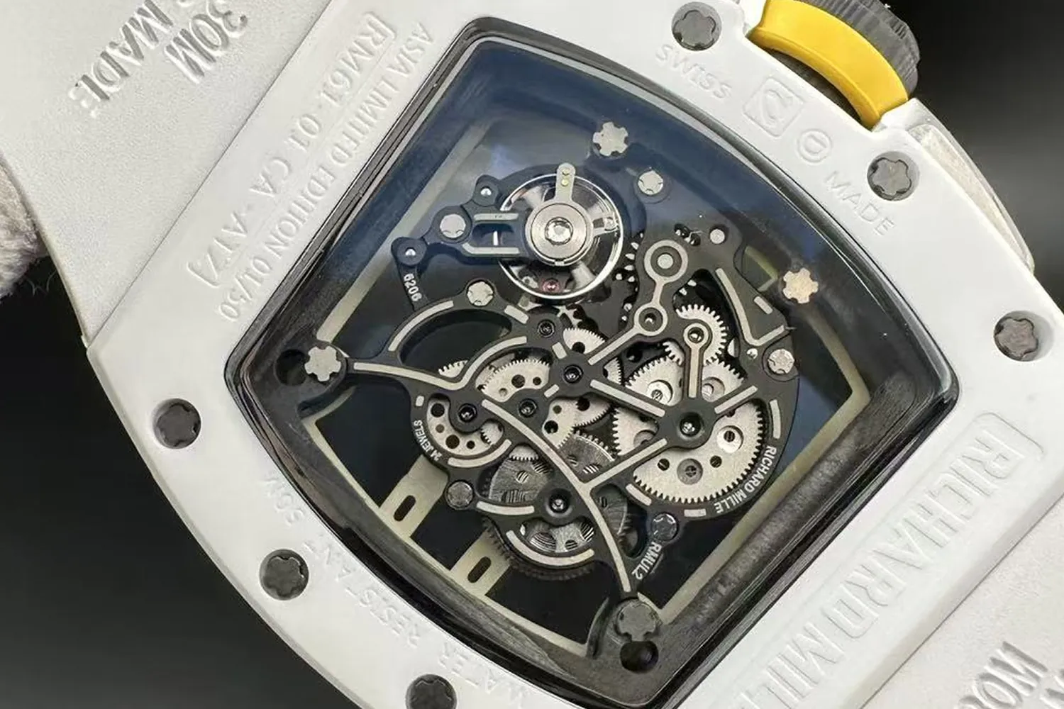 Richard Mille RM61-01 Close-up of the skeleton movement