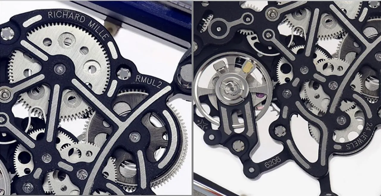 Richard Mille RM055 RMUL2 manual-winding skeleton movement
