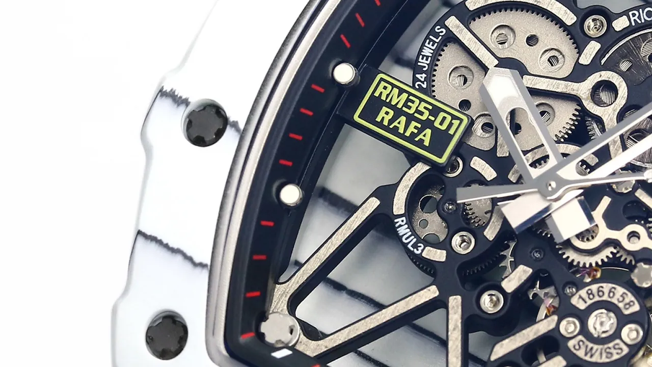RM 35-01 Rafael Nadal Super Clone detailed movement
