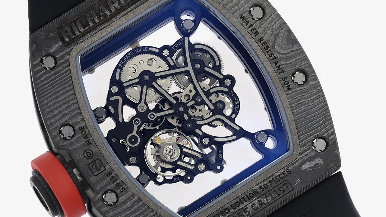 Richard Mille RM 055 Bubba Watson ZF Super Clone NTPT Carbon Fiber Skeleton Watch with Caliber RMUL2 Movement