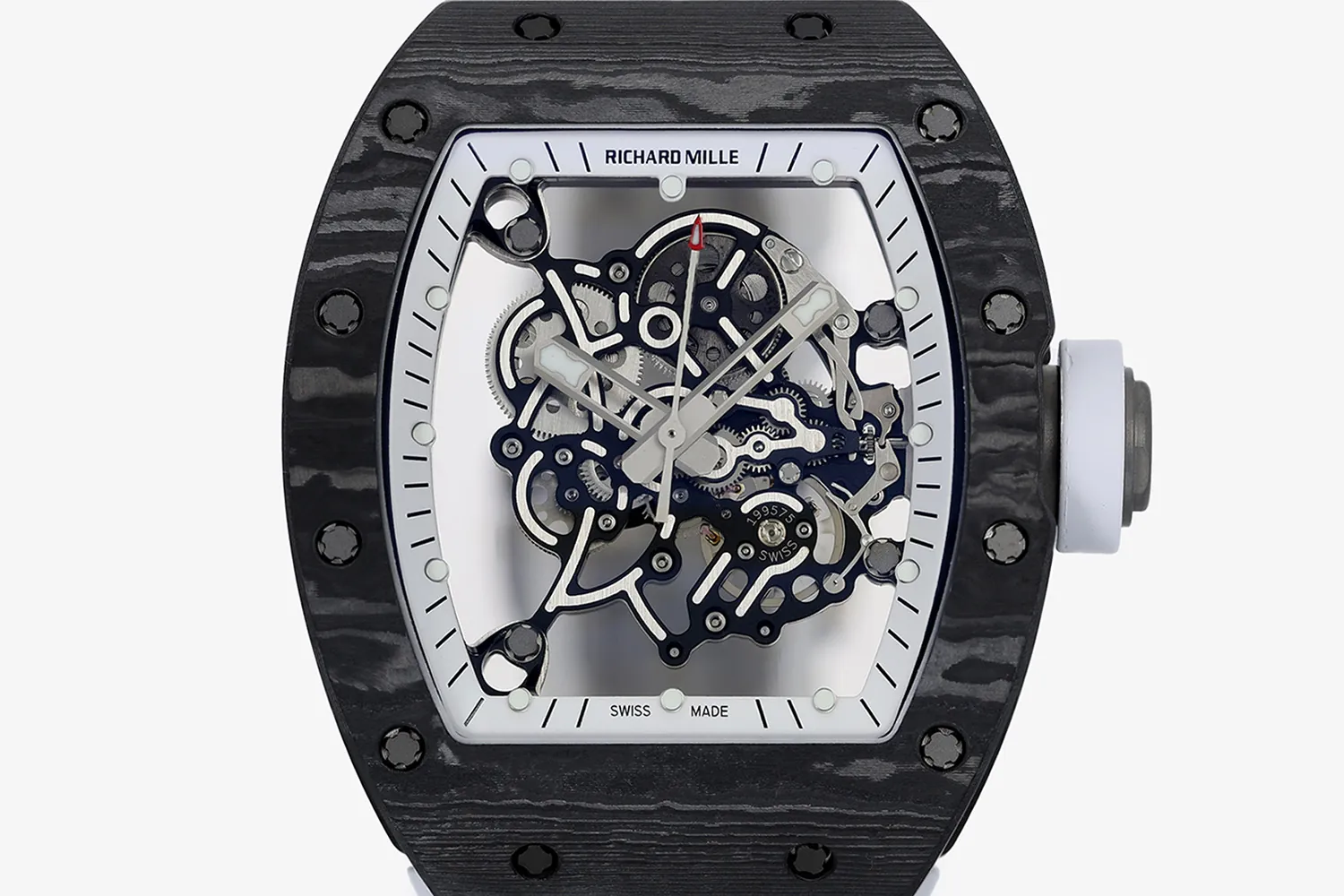 ZF Factory Richard Mille RM055 or similar model with white dial accents and black carbon