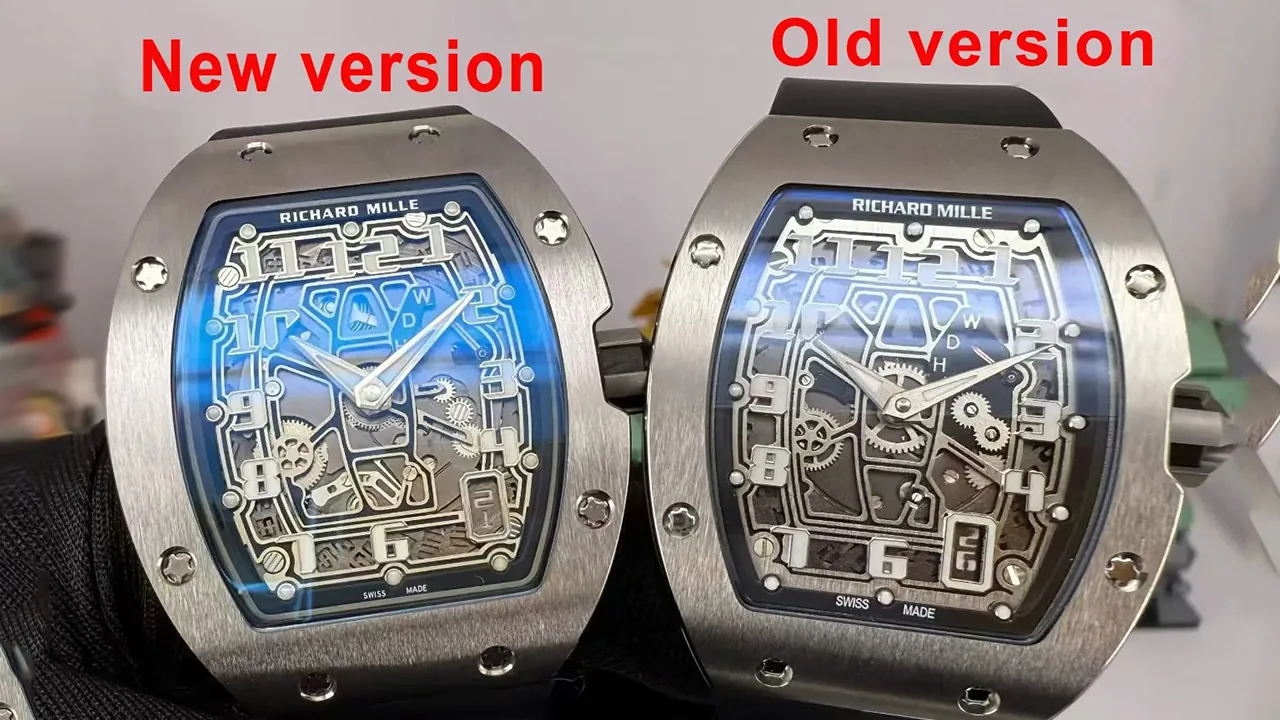 Comparación de esfera de réplica Richard Mille RM 67-01