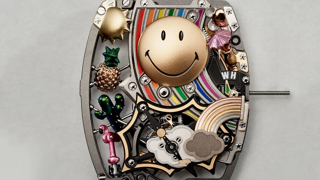Richard Mille RM 88 Smiley Tourbillon Super Clone with colorful smiley face