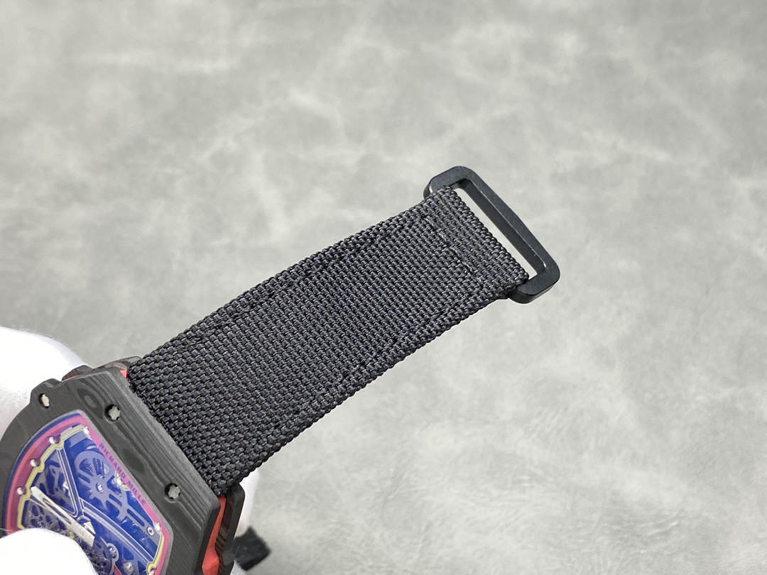Richard Mille RM67-02 Carbon Fiber Black Strap Detail View