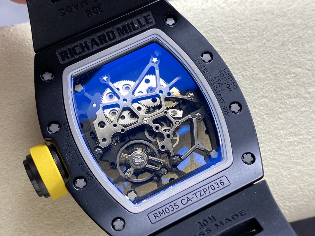 Richard Mille RM035 Rafael Nadal Americas Limited Edition Exhibition Caseback Movement