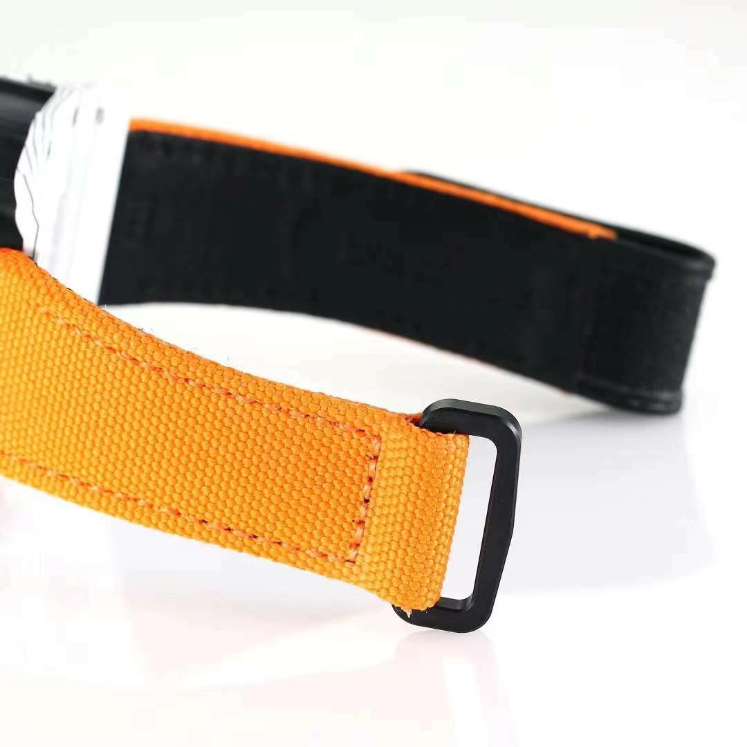 Richard Mille RM35-01 Rafael Nadal White NTPT Carbon Orange Nylon Strap Buckle Detail