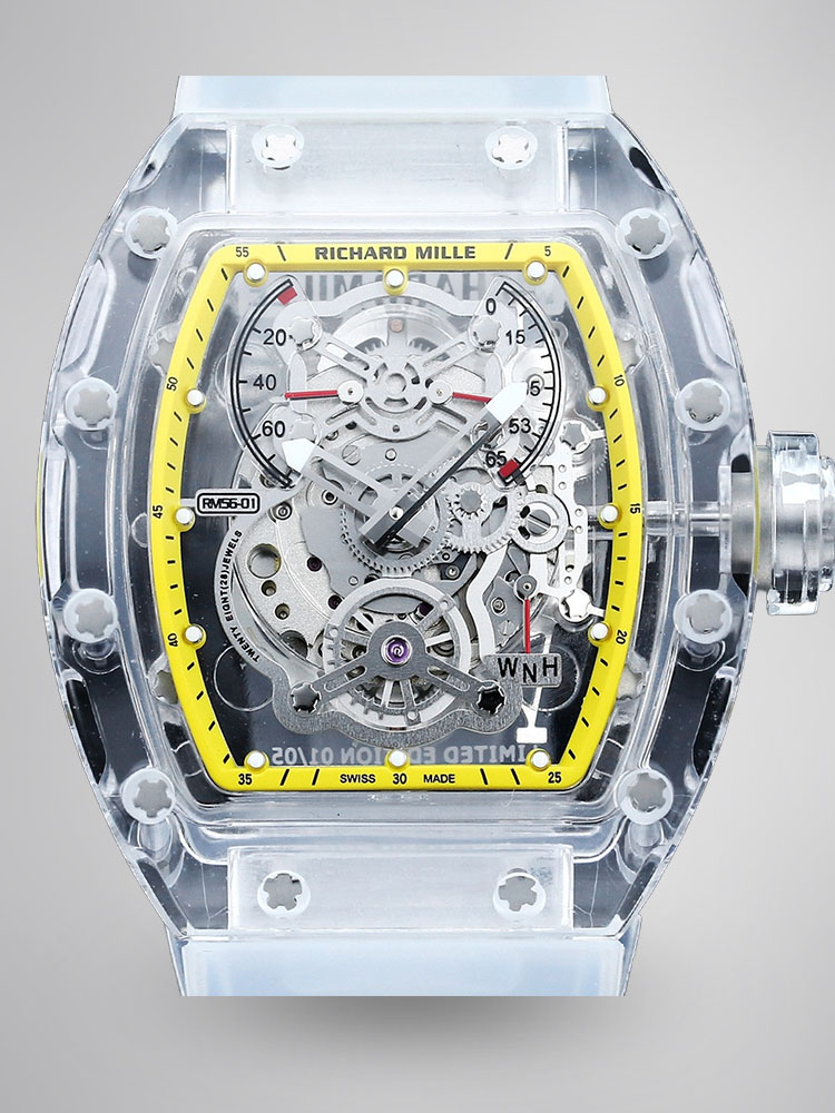 Best Swiss Replica Richard Mille RM56-01 Transparent Glass Case