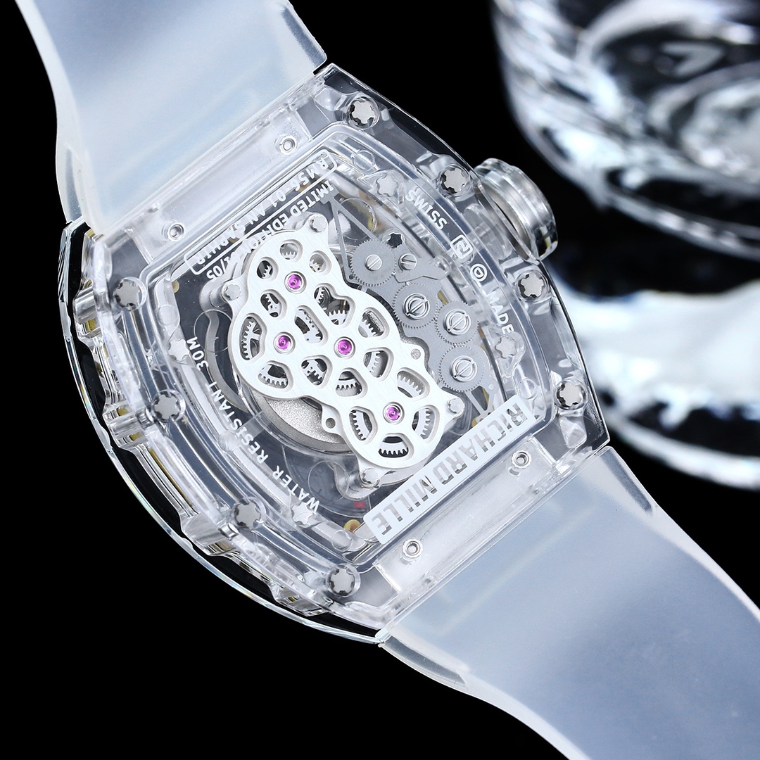 Richard Mille RM56-01 Transparent Glass Case Caseback Movement Detail