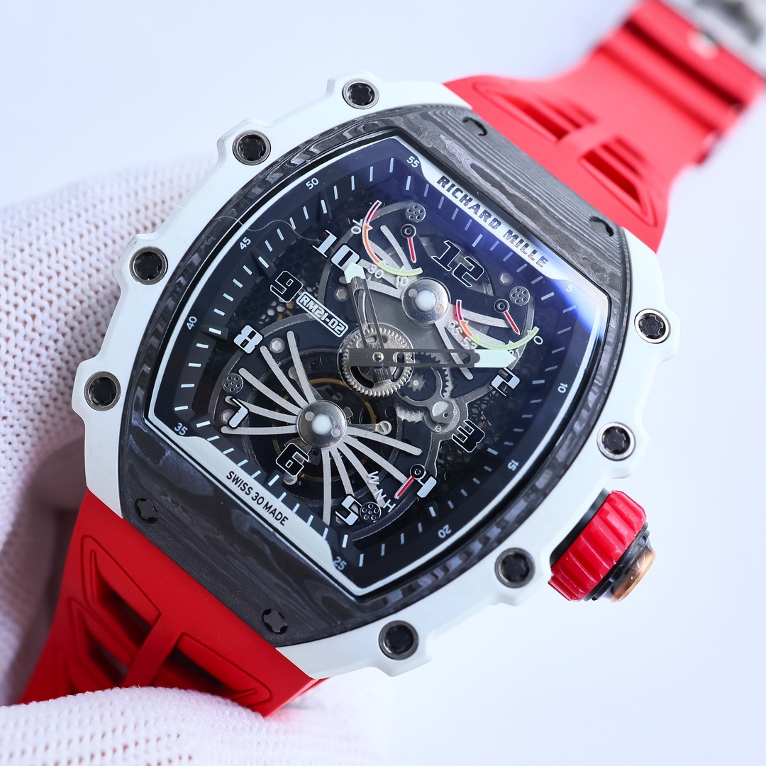 Richard Mille RM21-02 Tourbillon Aerodyne White Case Side Angle Detail