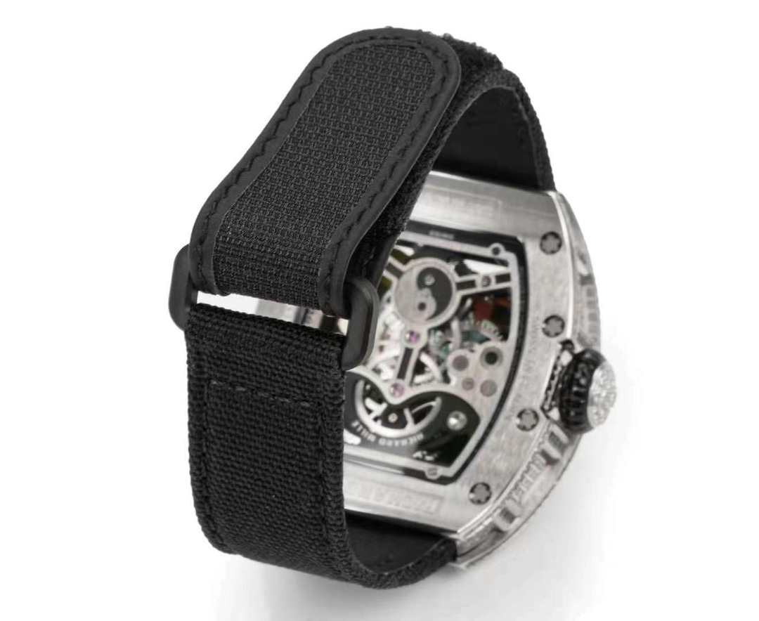 Richard Mille RM S10 Koi Tourbillon Stainless Steel Diamond Strap Buckle Detail