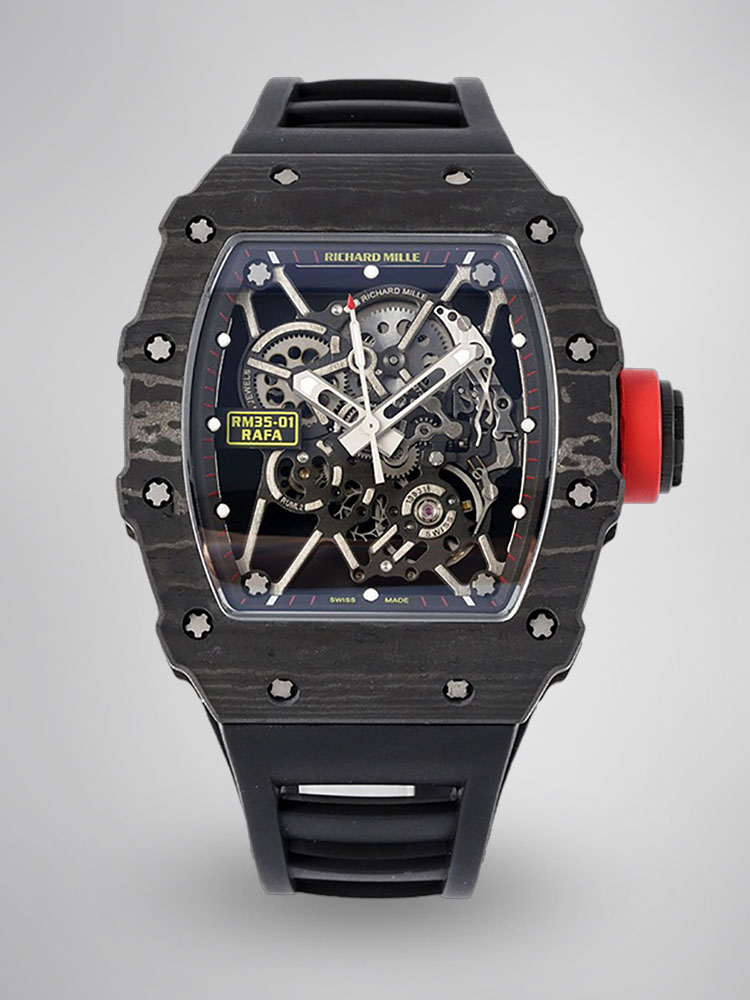 Richard Mille RM35-01 Super Clone Swiss Sports Watch, Carbon Fiber