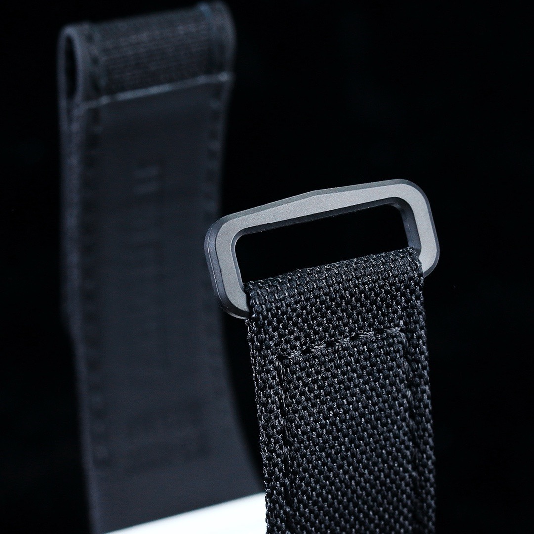 Richard Mille RM27-05 white case black strap tourbillon watch strap detail view