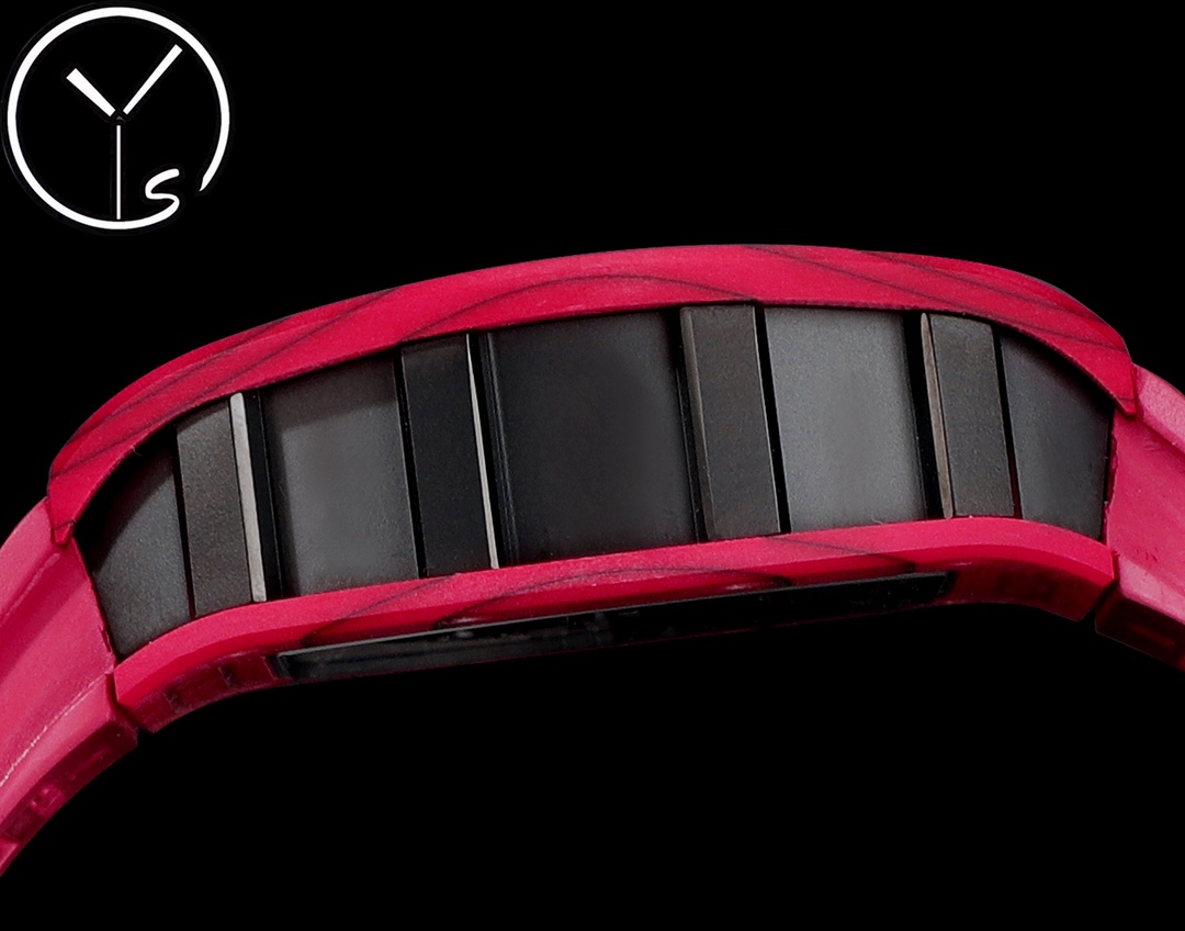Richard Mille RM52 Tourbillon Red Ceramic Side Profile Detail