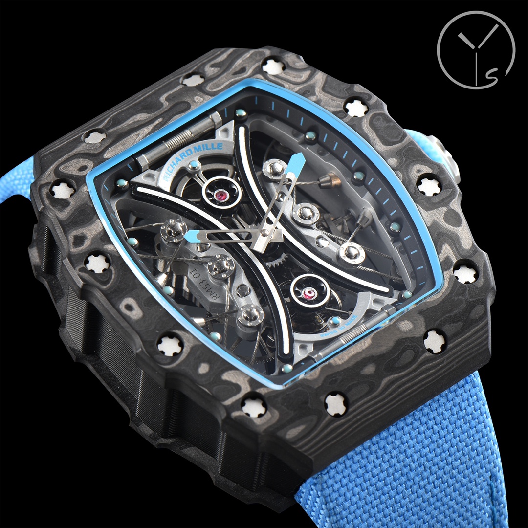 Richard Mille RM53-01 Tourbillon Carbon Fiber Case Side Profile Detail