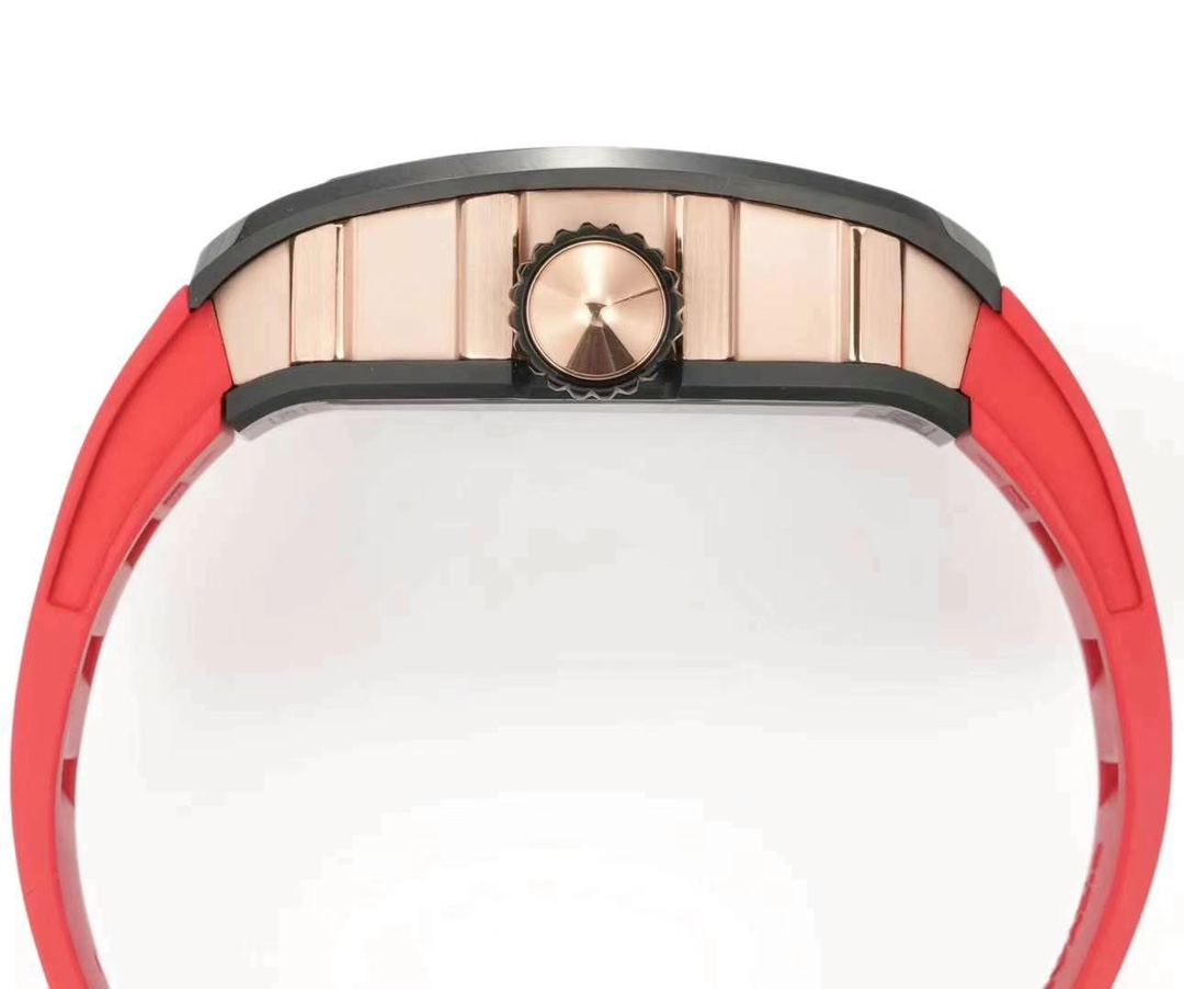 Richard Mille RM S10 Koi Tourbillon Black Case Rose Gold Midcase Side Profile View
