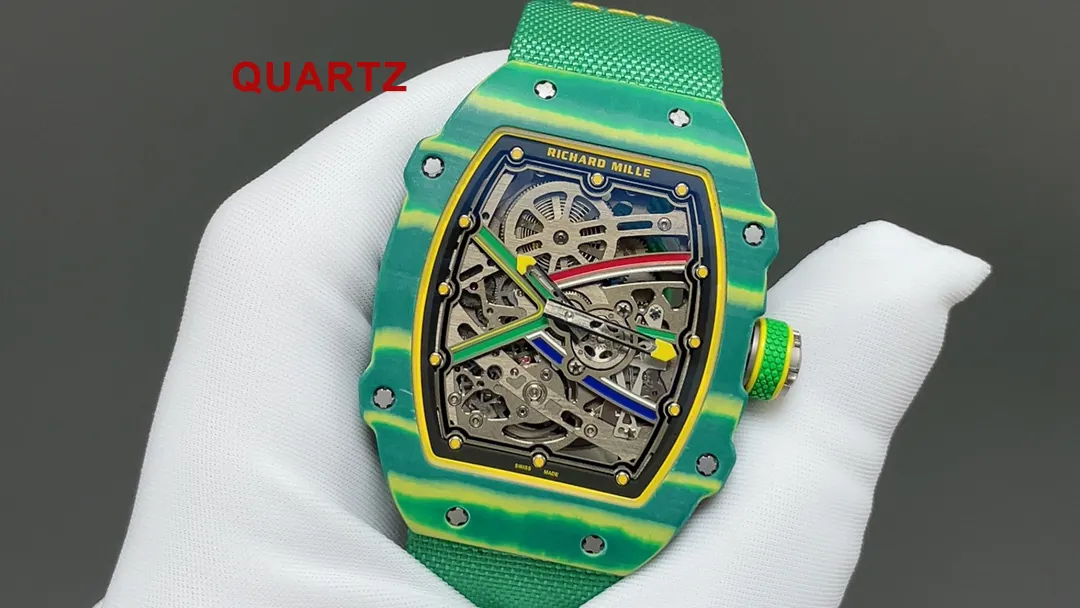 Richard Mille RM 67-02 Ultra Thin Automatic Carbon TPT Super Clone - 7.8mm - Quartz Front View