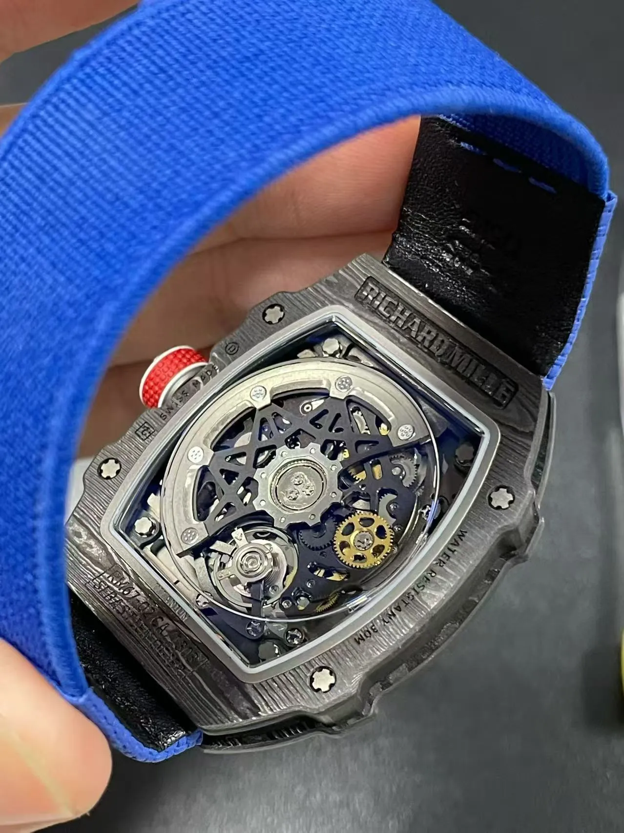 Richard Mille RM 67-02 Ultra Thin Automatic Carbon TPT Super Clone - 7.8mm - Back