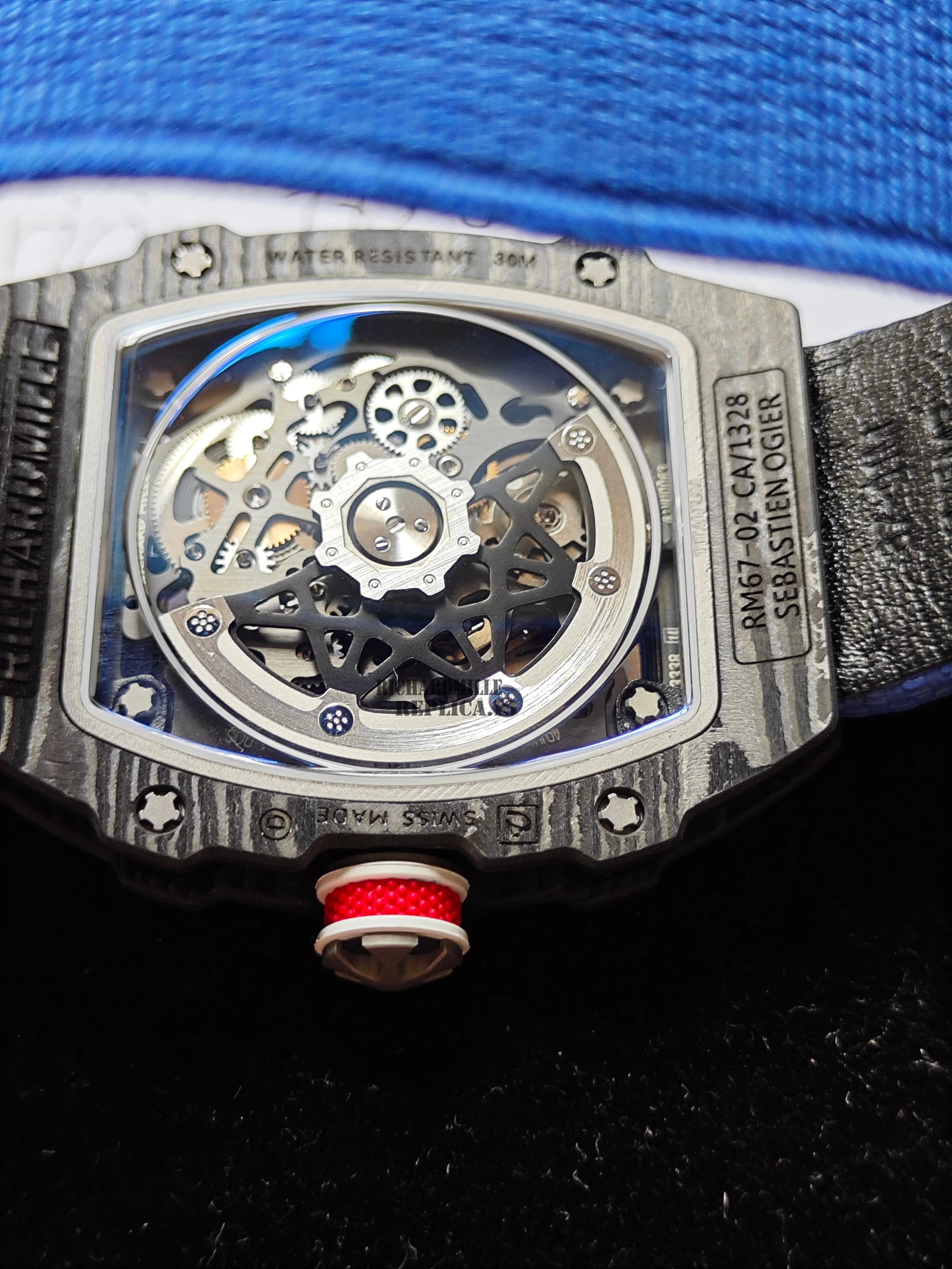 Richard Mille RM 67-02 Alexis Pinturault Replica - Quartz Movement - Back Detail 1