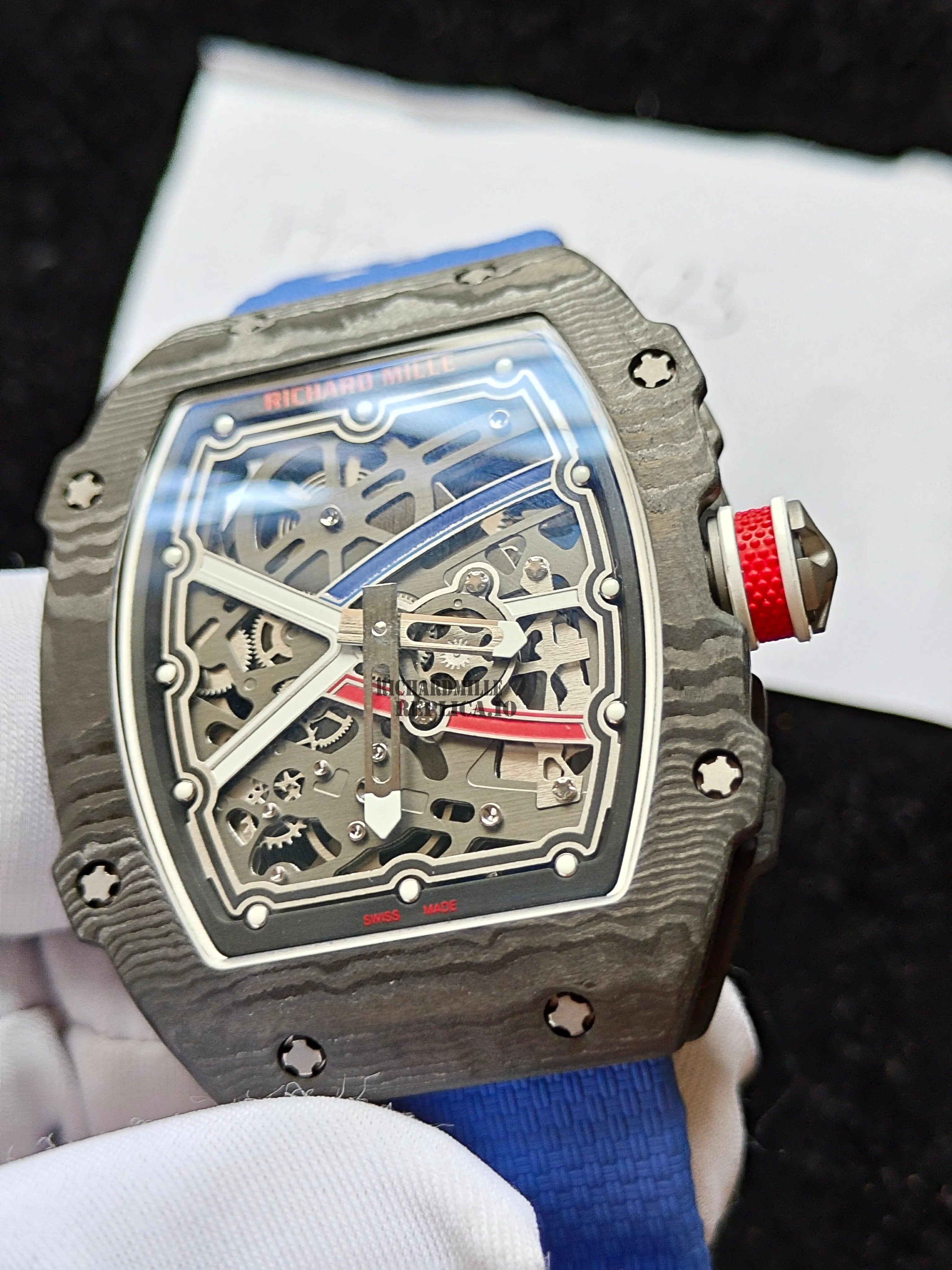 Richard Mille RM 67-02 Alexis Pinturault Replica - Quartz Movement - Dial Detail 2