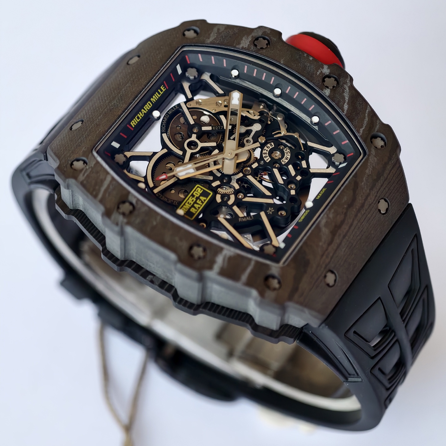 UMI Richard Mille RM 35-02 Rafael Nadal Carbon TPT Best Super Clone - Dial Detail 1