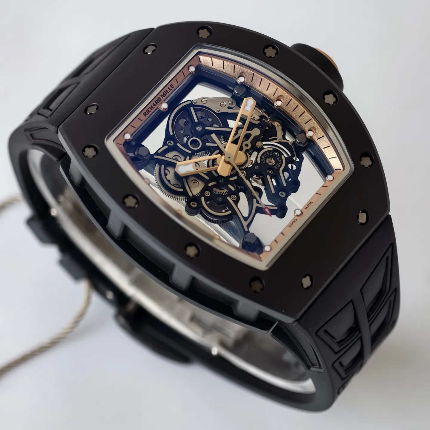UMI Richard Mille RM 055 Bubba Watson Ceramics 1:1 Skeleton Dial RMUL2 Movement Replica Watch - Side detail 2