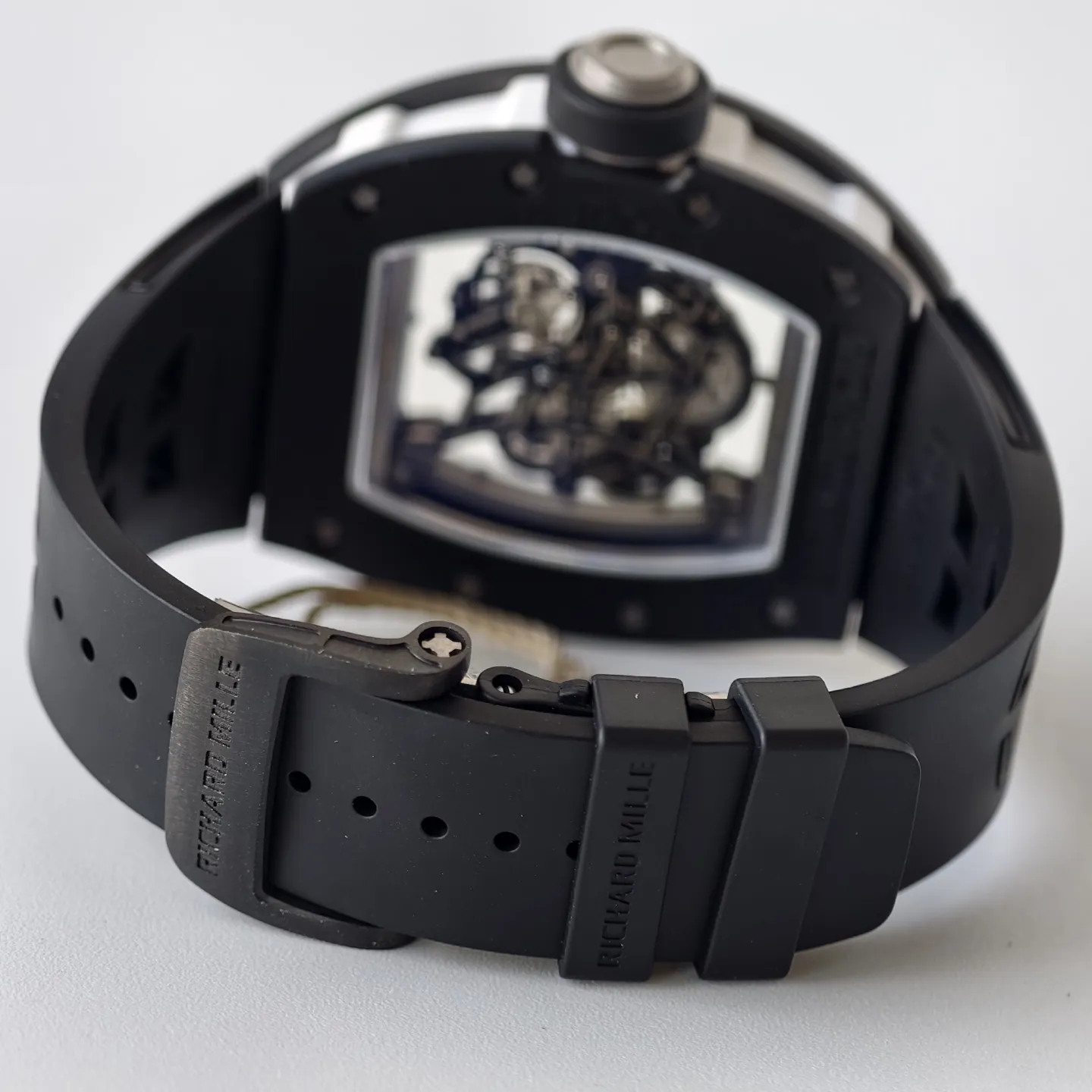 UMI Richard Mille RM055 Bubba Watson Replica RMUL2 Skeleton Dial Black Ceramic Titanium Luxury Watch - Strap