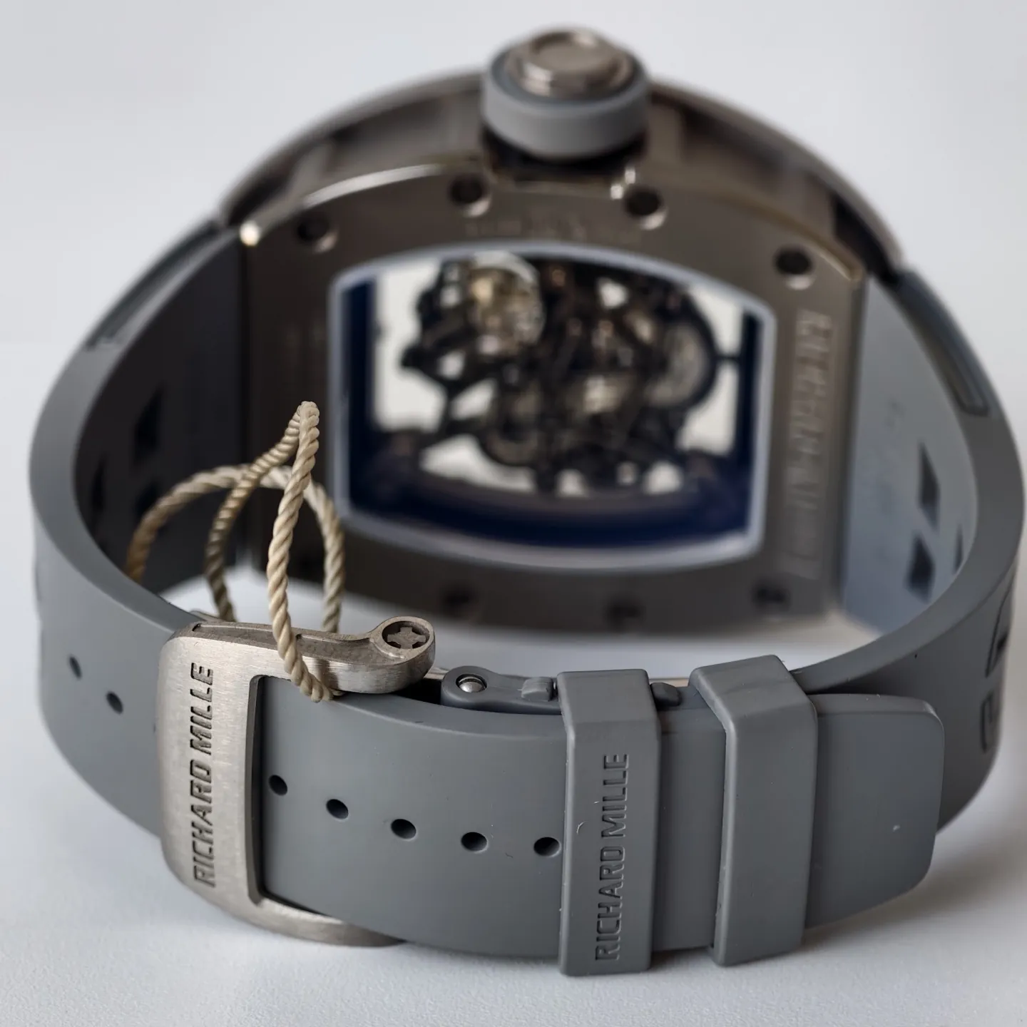 UMI Richard Mille RM 055 Bubba Watson All Grey Super Clone Skeleton Dial Ceramic Case RMUL2 Movement - Strap