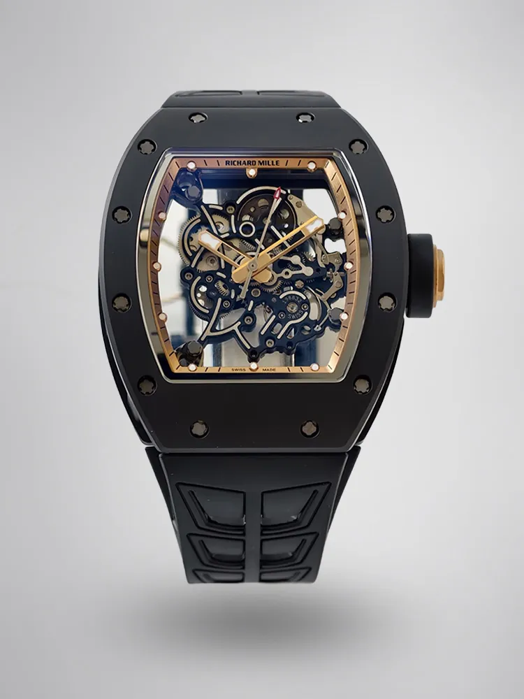 UMI Richard Mille RM 055 Bubba Watson Ceramics 1:1 Skeleton Dial RMUL2 Movement Replica Watch - Main image