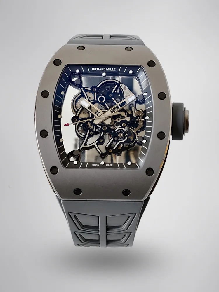 UMI Richard Mille RM 055 Bubba Watson All Grey Super Clone Skeleton Dial Ceramic Case RMUL2 Movement - Main image