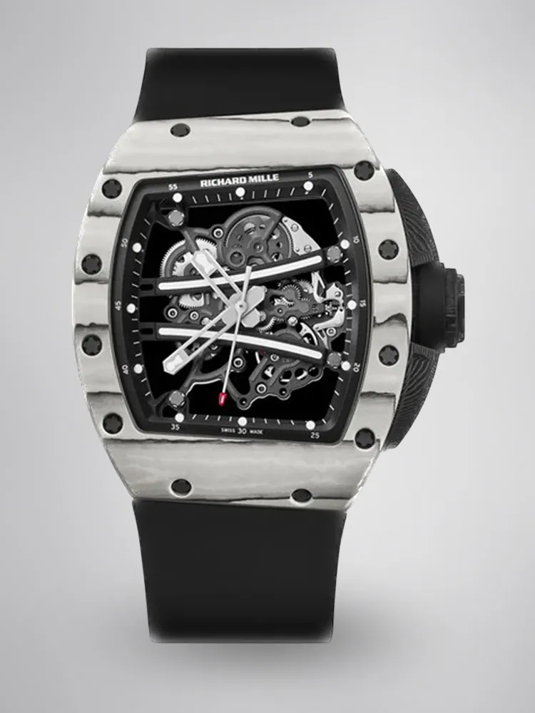 UMI RM 61-01 Yohan Blake Skeleton Dial White Forged Carbon Sports Replica Watch First Image