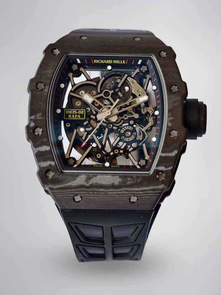 UMI Richard Mille Replica RM 35-02 Rafael Nadal Carbon TPT Black Strap RMAL1 Automatic Movement - Main Image