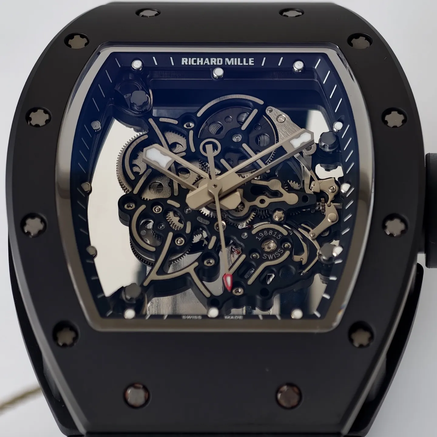 UMI Richard Mille RM 055 Bubba Watson Black Ceramic Skeleton RMUL2 Super Clone Watch - Dial detail 1