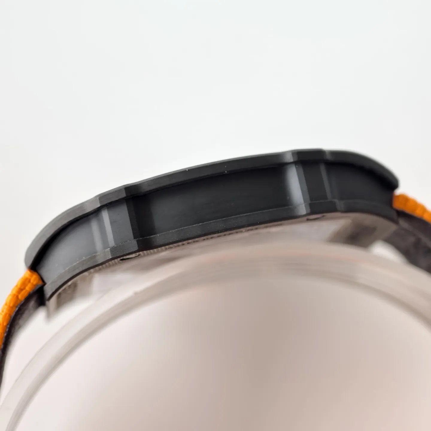 UMI Richard Mille RM 67-02 McLaren Lando Norris Black Carbon TPT Orange Fabric Strap Replica Watch Left View