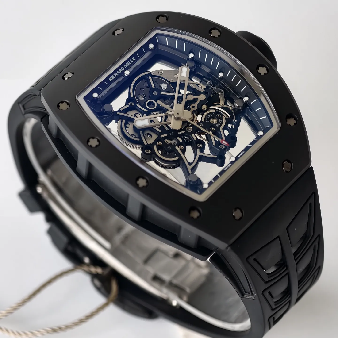 UMI Richard Mille RM 055 Bubba Watson Black Ceramic Skeleton RMUL2 Super Clone Watch - Side detail 2