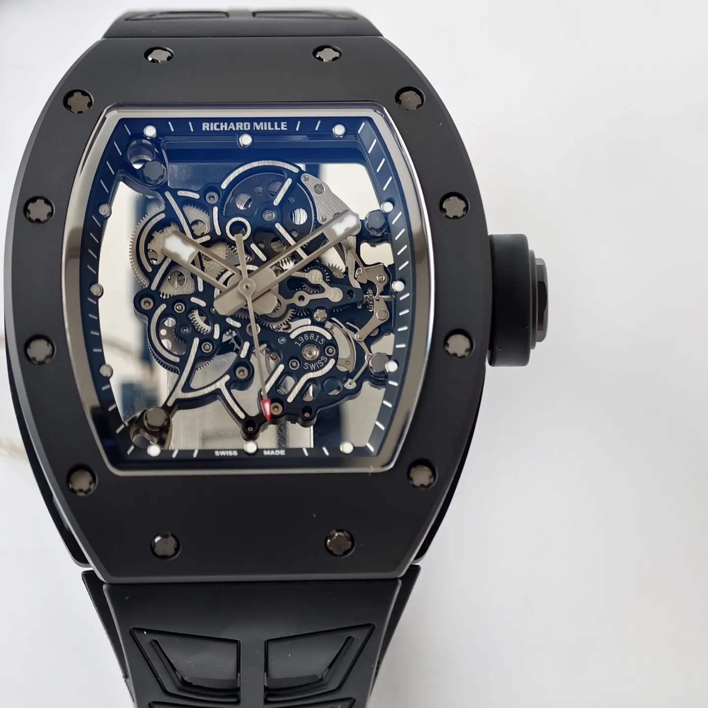 UMI Richard Mille RM 055 Bubba Watson Black Ceramic Skeleton RMUL2 Super Clone Watch - Dial detail 2