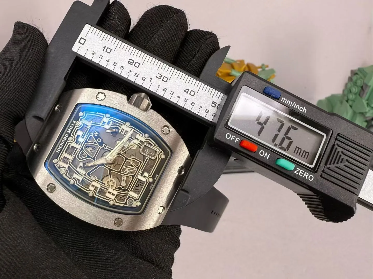 Best Super Clone Richard Mille RM 67-01 Ultra Thin Automatic 7.75mm Titanium Skeleton Watch - Titanium - Length