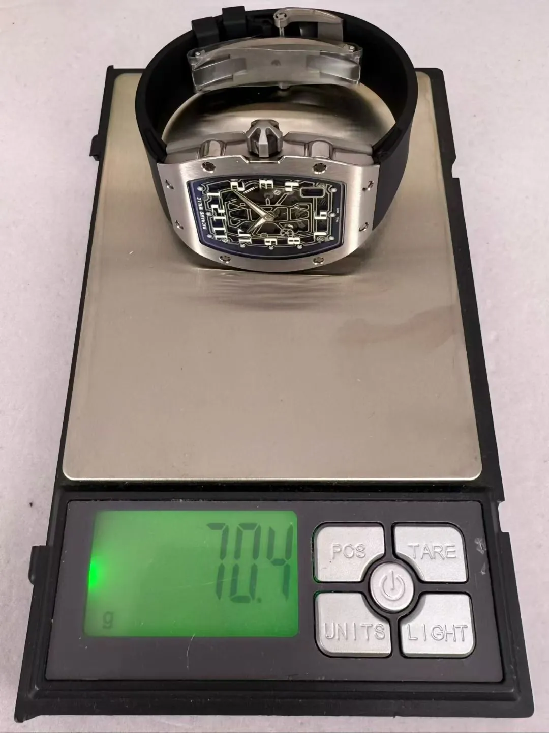 Best Super Clone Richard Mille RM 67-01 Ultra Thin Automatic 7.75mm Titanium Skeleton Watch - Titanium - Weight