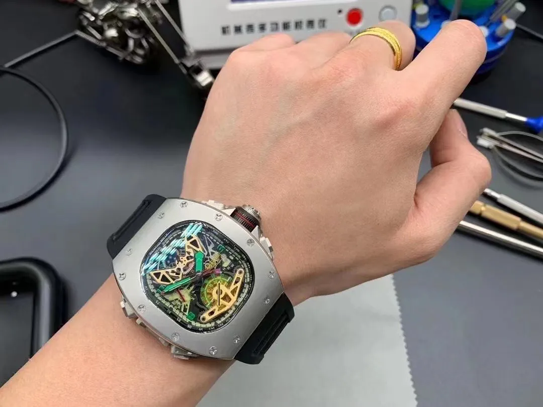 Richard Mille RM 50-02 ACJ Tourbillon Split-Seconds Chronograph Replica Watch - Wearing