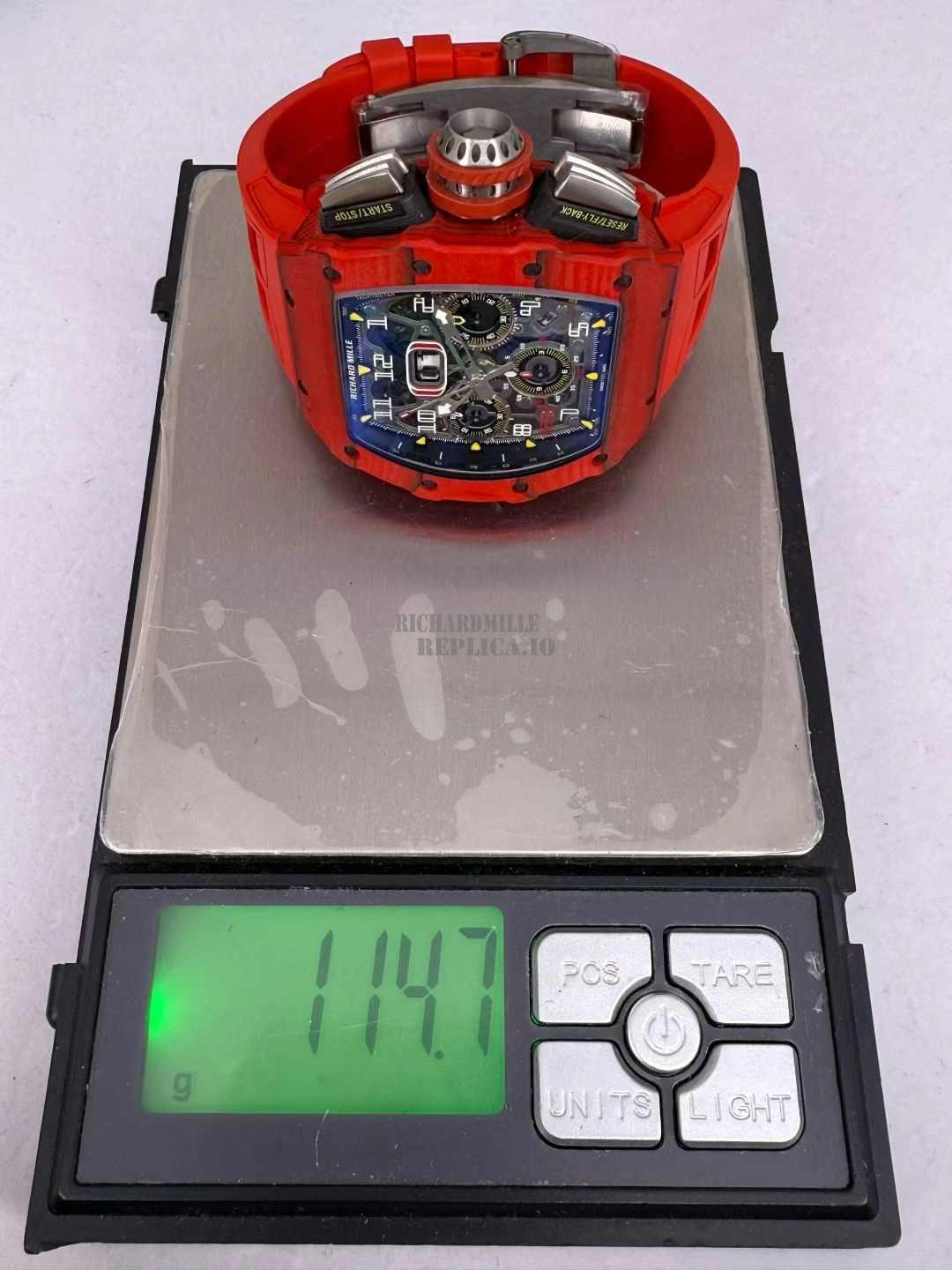 Richard Mille RM 11-03 Red Carbon Fiber Full Skeleton RMAC3 Automatic Replica Watch - Weight