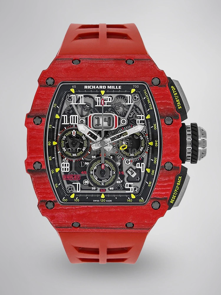 Richard Mille RM 11-03 Red Carbon Fiber Full Skeleton RMAC3 Automatic Replica Watch - Main image