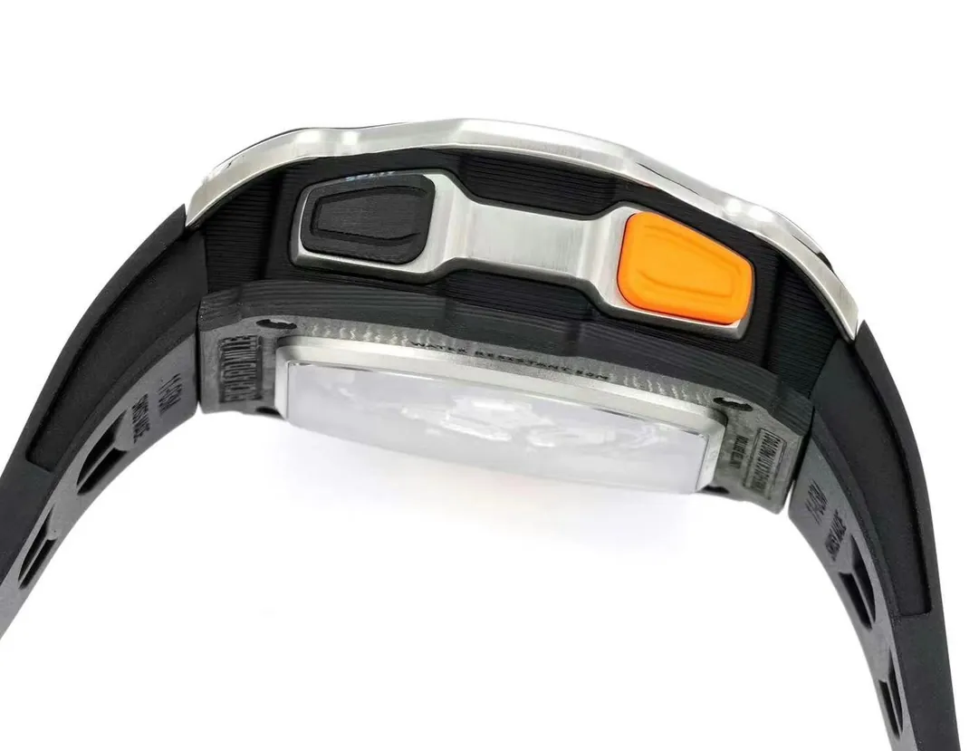 Replica Richard Mille RM 65-01 McLaren W1 Carbon TPT Automatic Chronograph Watch - Left Side