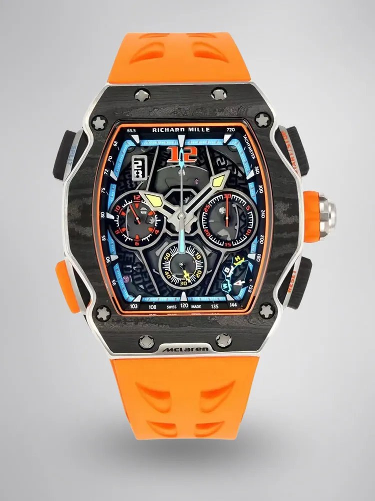 Replica Richard Mille RM 65-01 McLaren W1 Automatic Chronograph Super Clone Watch – Orange - Main Image