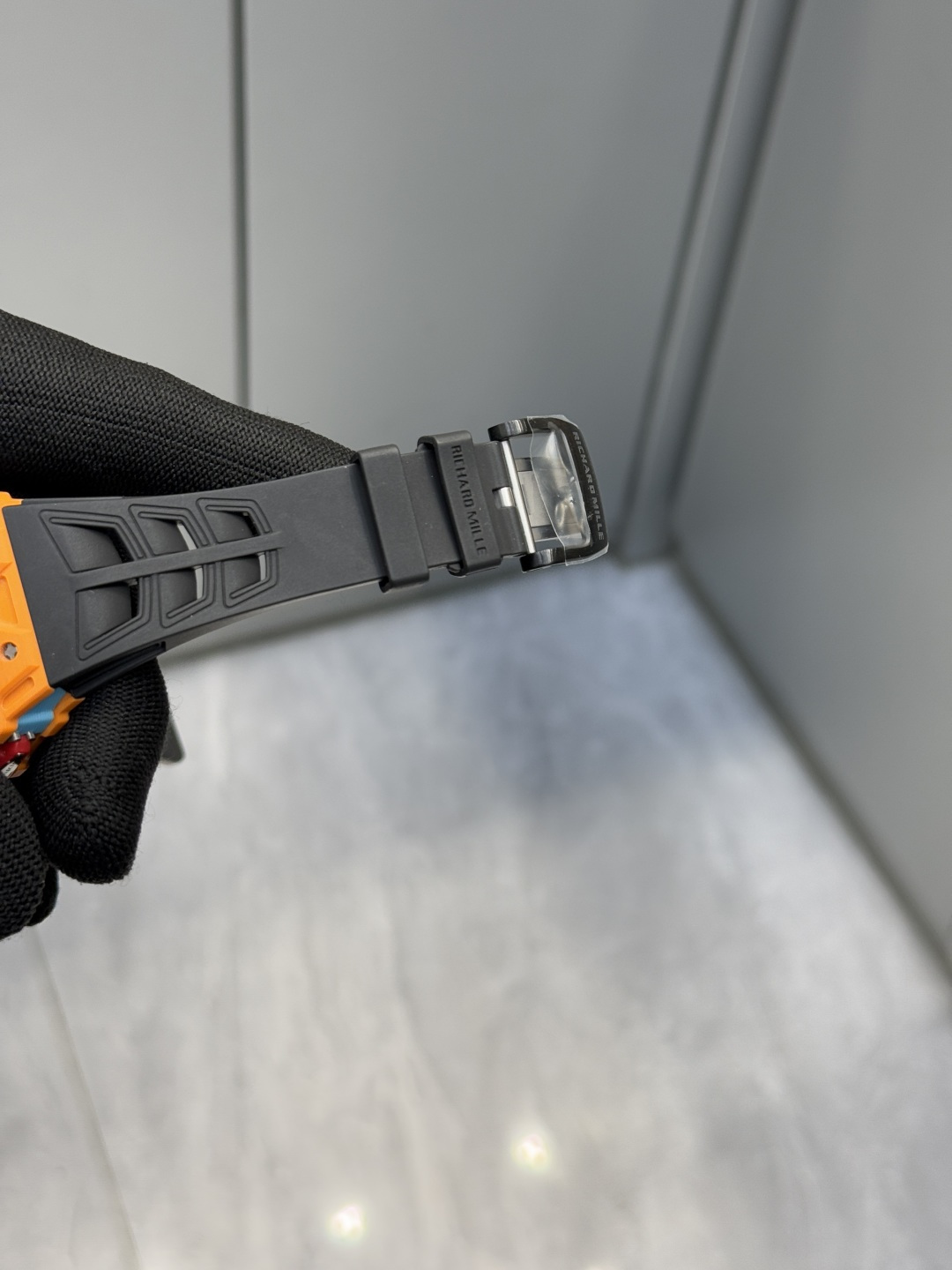 Super Clone Richard Mille RM 35-03 Orange NTPT Carbon Fiber Replica Watch - New Arrivals - Clasp