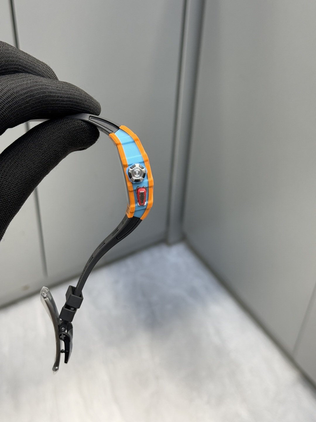 Super Clone Richard Mille RM 35-03 Orange NTPT Carbon Fiber Replica Watch - New Arrivals - Right Side