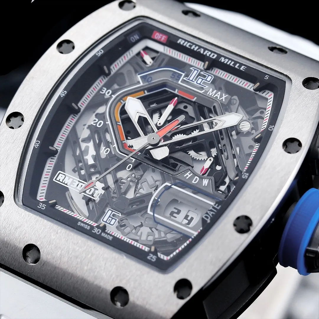 Richard Mille RM30-01 Titanium Automatic Skeleton Watch 40x50x16mm Replica Watch - Dial Detail 2