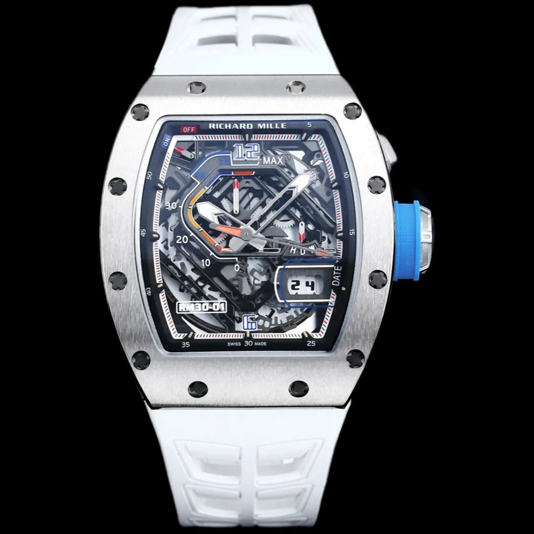 Richard Mille RM30-01 Titanium Automatic Skeleton Watch 40x50x16mm Replica Watch - Front View
